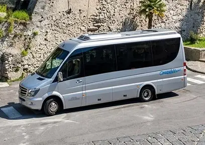 Mercedes-Benz Sprinter minibus for private group transportation and airport shuttles